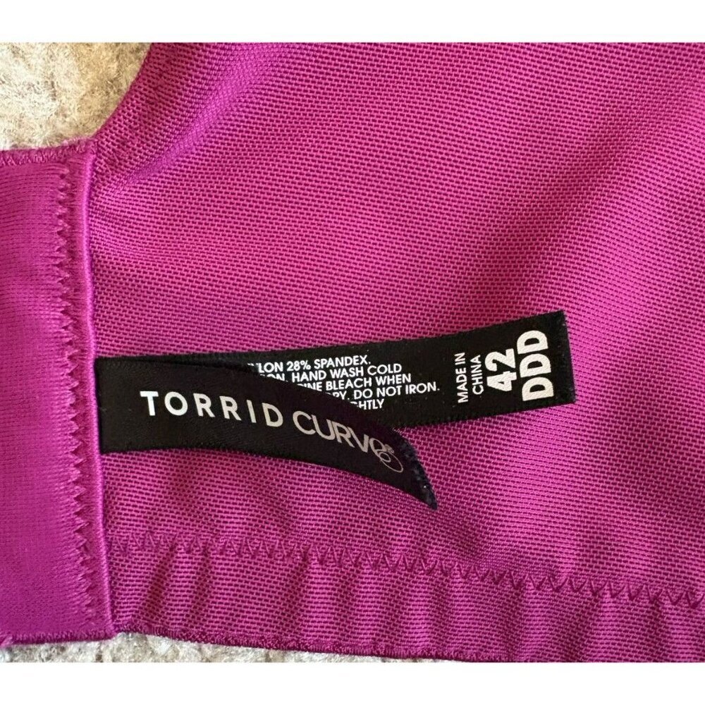 Torrid Curve 360 Back Smoothing Bra 42DDD Lightly Lined T-Shirt Underwire - Picture 5 of 5